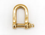 1.25 Inch Nickel Plated Brass Shackle | Yacht Cleats