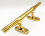 14 Inch Polished Brass Cleat | Yacht Cleats