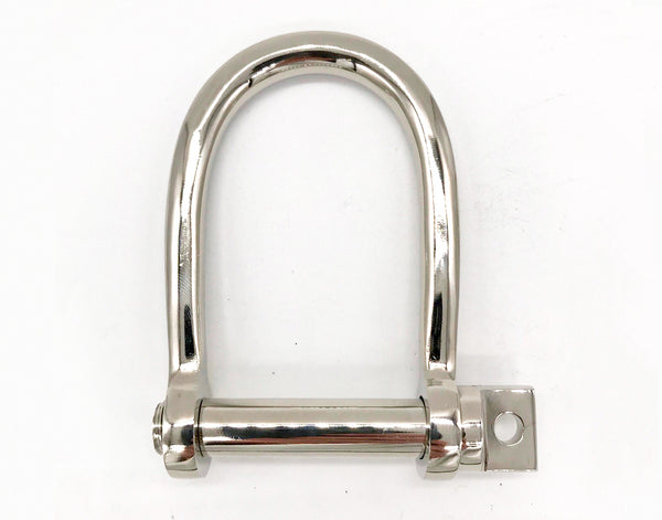 2.5 Inch Polished Brass Shackle | Yacht Cleats