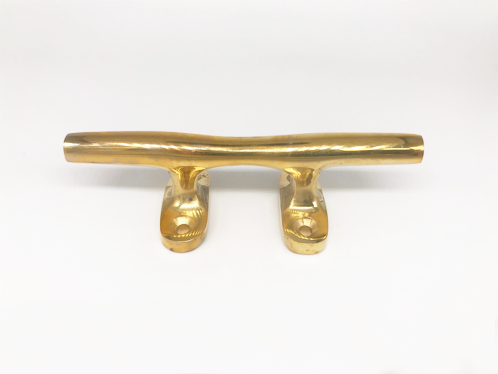 4 Inch Polished Brass Cleat – Yacht Cleats